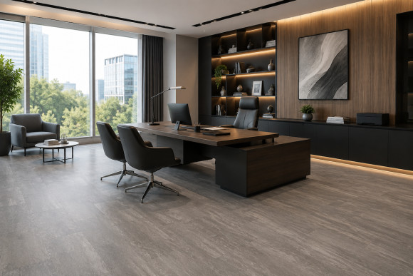 Вінілова плитка Lino floor Fortress Silver