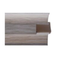 Плінтус пластиковий підлоговий з короб каналом