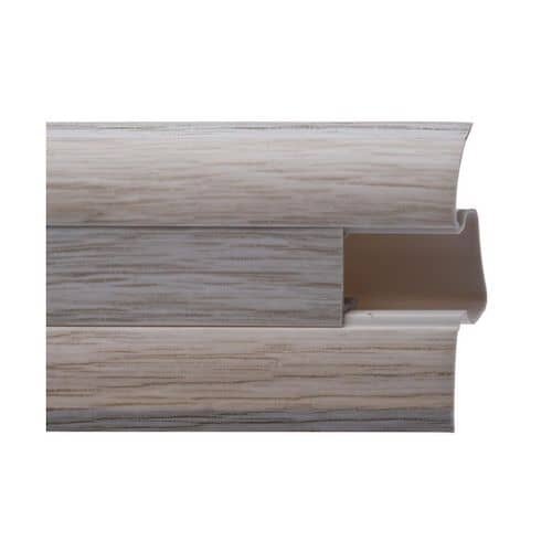 Плінтус пластиковий підлоговий з короб каналом