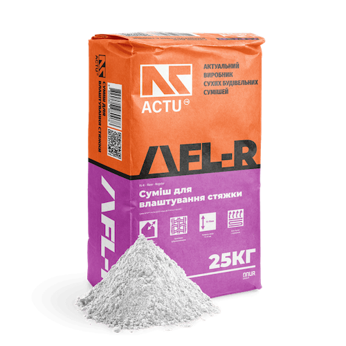 Суміш для влаштування стяжки Actu FL-R