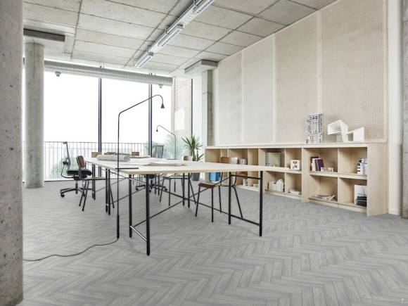 Побутовий лінолеум Beauflor Plaza Oak Chevron 907M